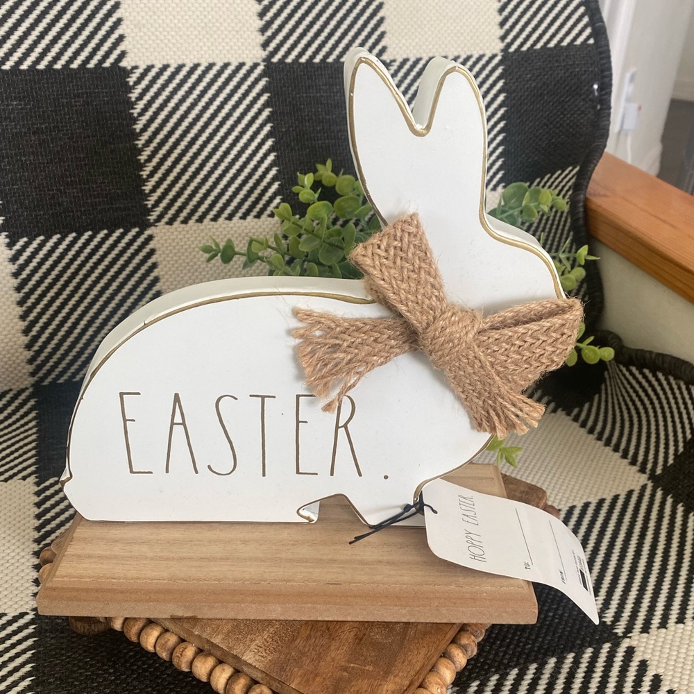 Rae Dunn Bunny EASTER Sign